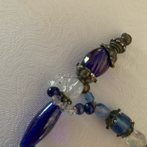 Handcrafted  beaded variable length   lariat necklace. - Picture 2 of 7